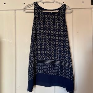 Max Studio Size Large navy blue tank
